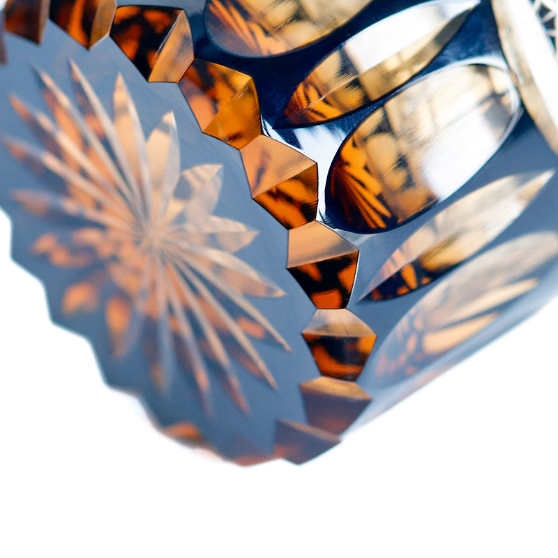 "江戸切子” Edokiriko Gorgeous Brilliance Rock Glass JP-032