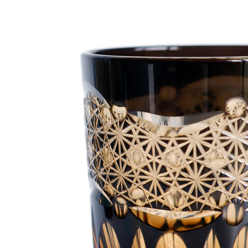 "江戸切子” Edokiriko Gorgeous Brilliance Rock Glass JP-032