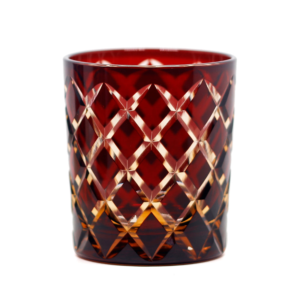"江戸切子” Edokiriko Gorgeous Brilliance Rock Glass JP-005