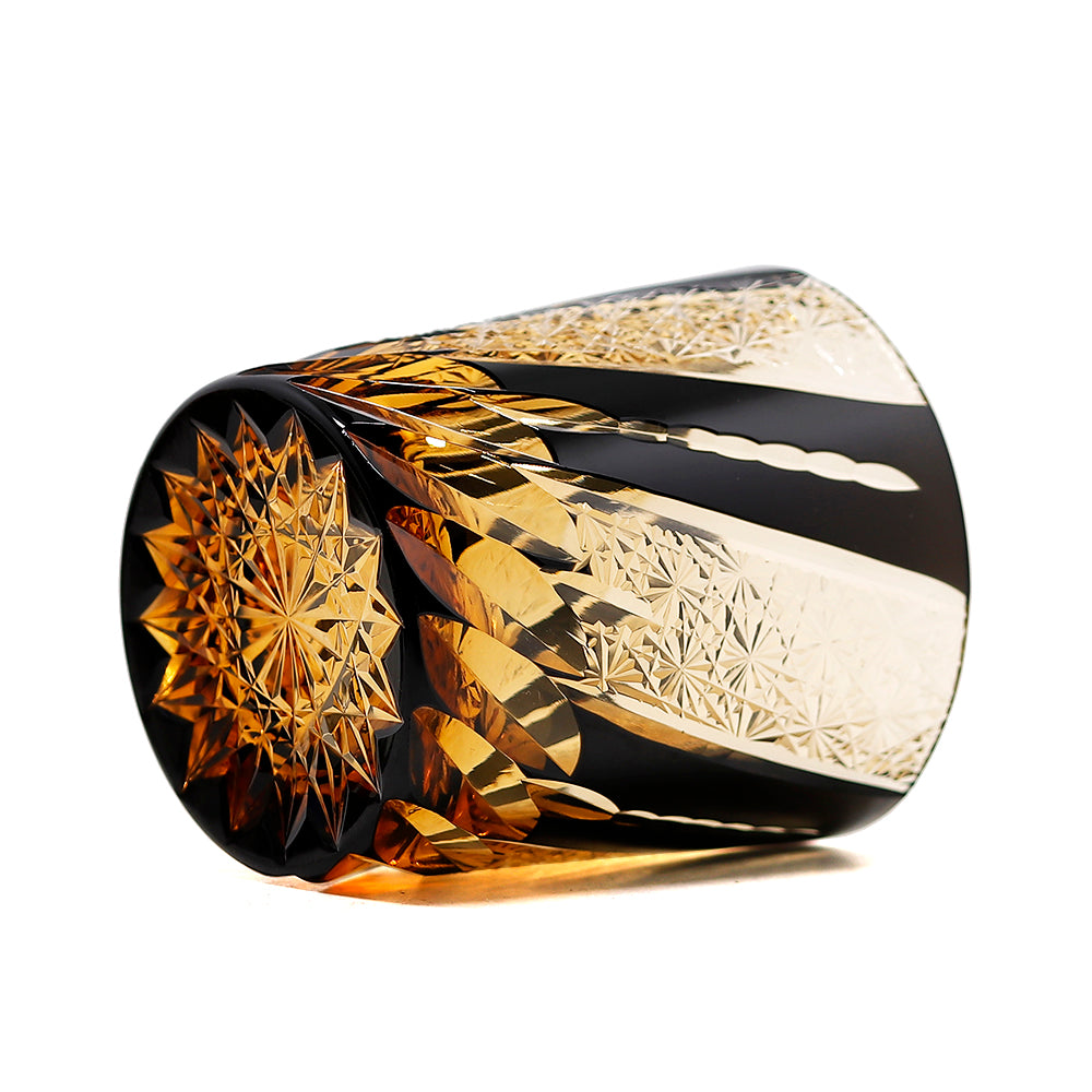 "江戸切子” Edokiriko Gorgeous Brilliance Rock Glass JP-019