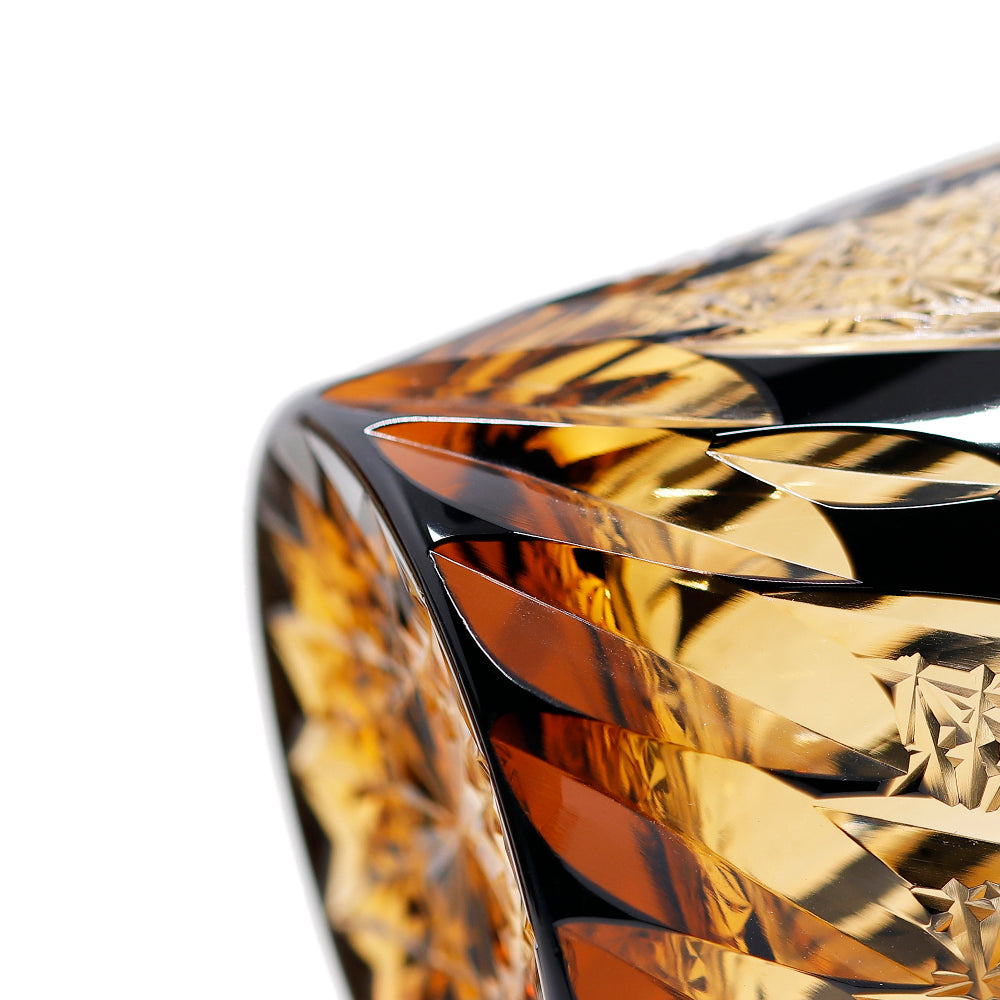 "江戸切子” Edokiriko Gorgeous Brilliance Rock Glass JP-019