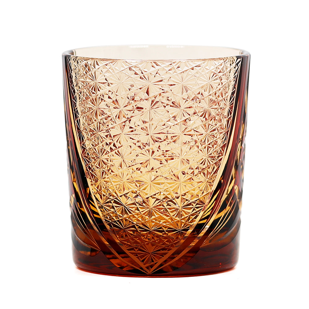 "江戸切子” Edokiriko Gorgeous Brilliance Rock Glass JP-014