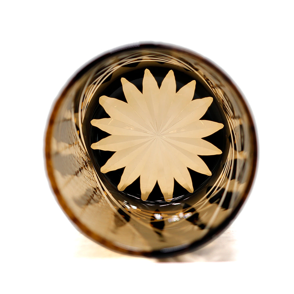 "江戸切子” Edokiriko Gorgeous Brilliance Rock Glass JP-014