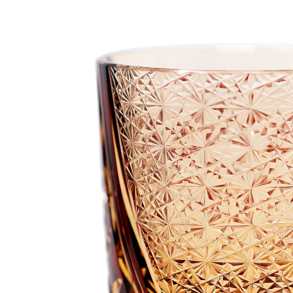 "江戸切子” Edokiriko Gorgeous Brilliance Rock Glass JP-014
