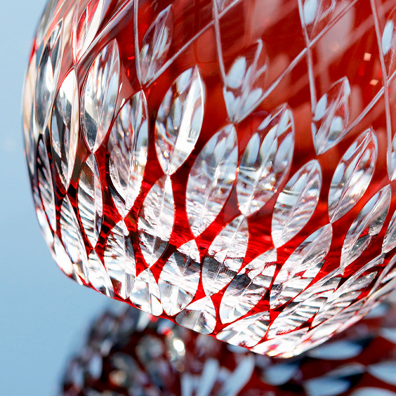 "江戸切子” Edokiriko Gorgeous Brilliance Rock Glass JP-043