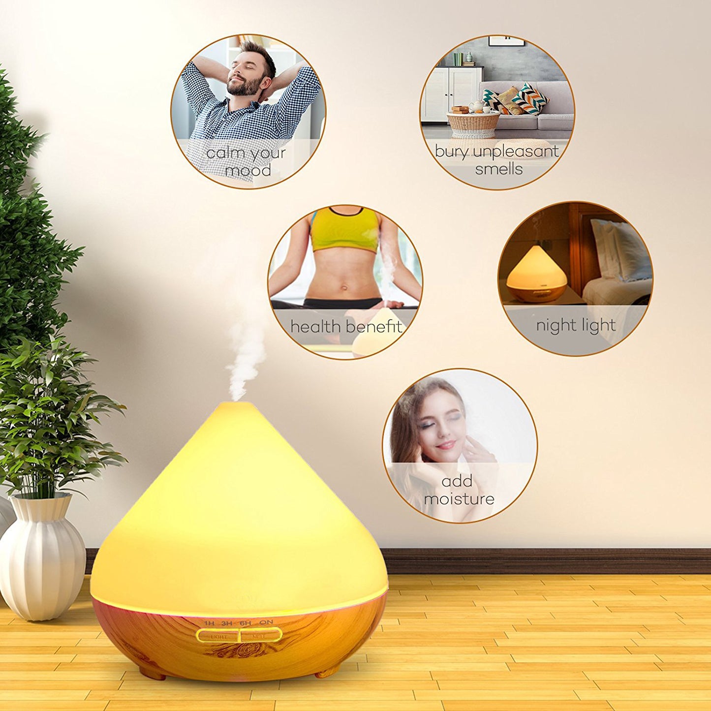Aroma Diffuser with wooden style PR-1509