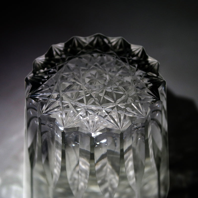 "江戸切子” Edokiriko Gorgeous Brilliance Rock Glass JP-042