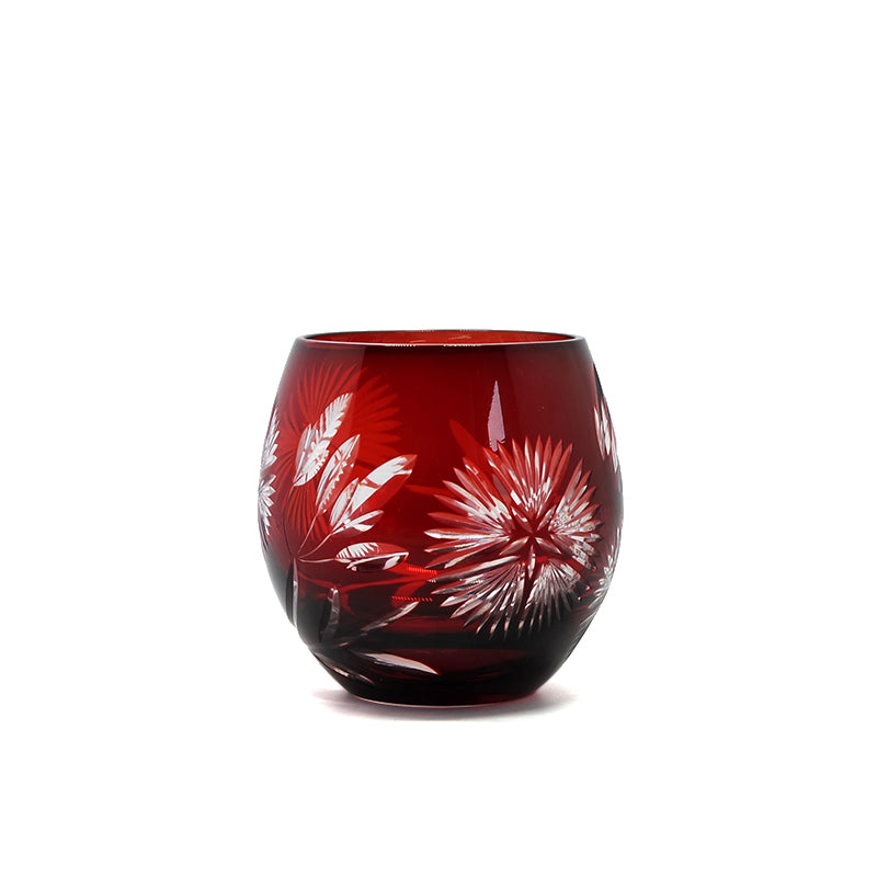 "江戸切子” Edokiriko Gorgeous Brilliance Rock Glass S-1