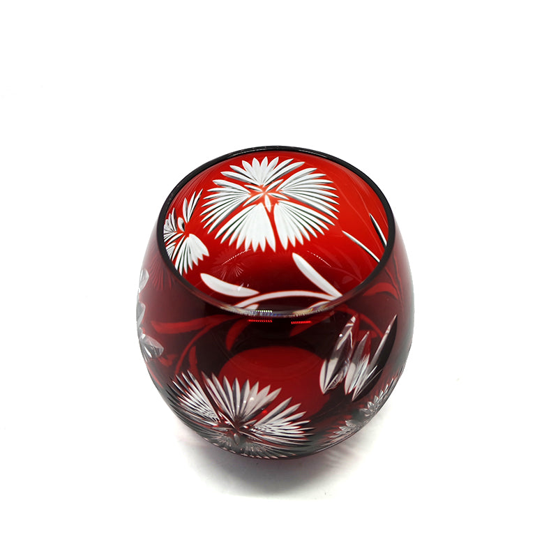 "江戸切子” Edokiriko Gorgeous Brilliance Rock Glass S-1