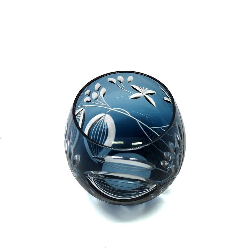 "江戸切子” Edokiriko Gorgeous Brilliance Rock Glass S-1