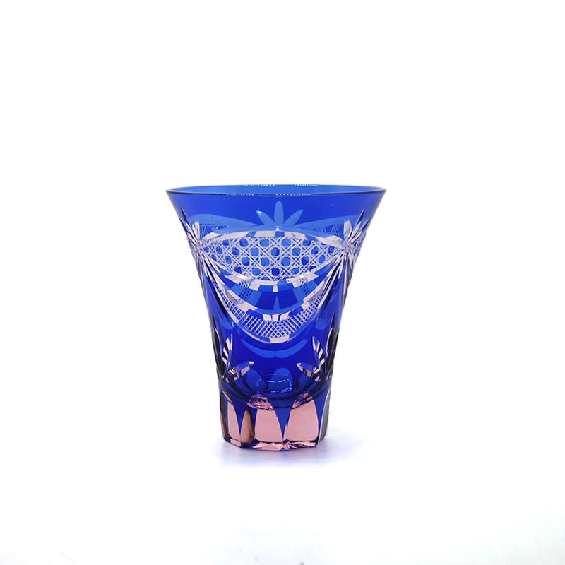 "江戸切子” Edokiriko Gorgeous Brilliance Rock Glass S-4