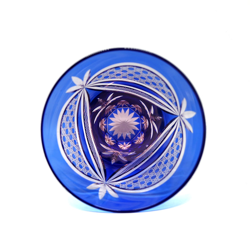 "江戸切子” Edokiriko Gorgeous Brilliance Rock Glass S-4