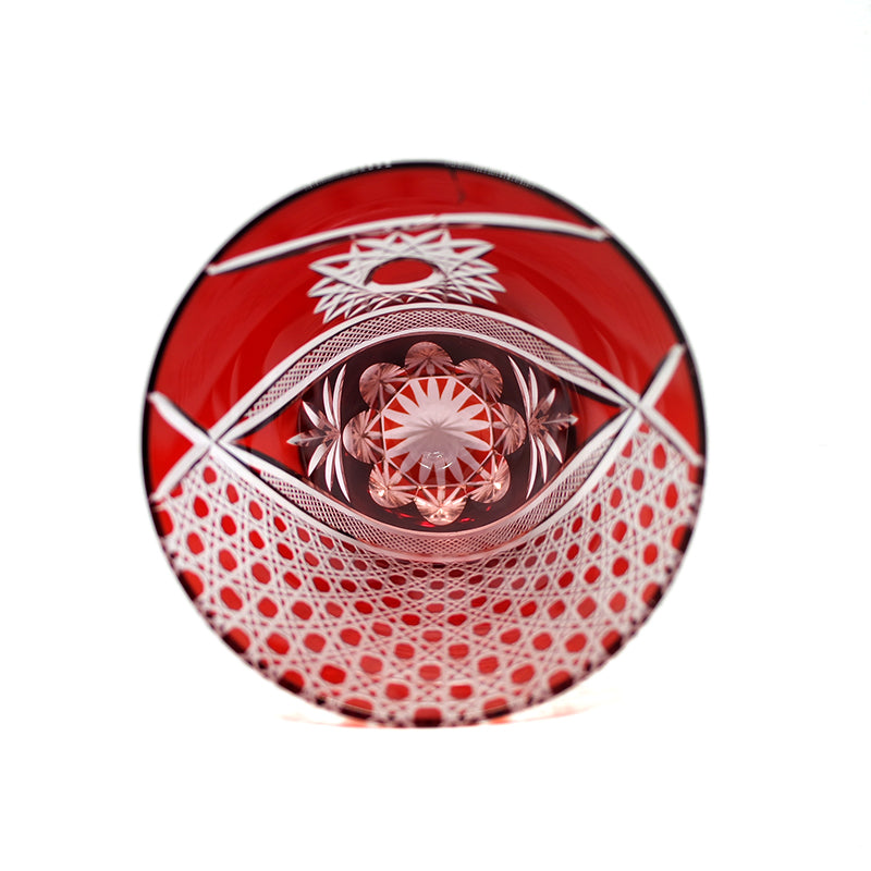 "江戸切子” Edokiriko Gorgeous Brilliance Rock Glass S-4
