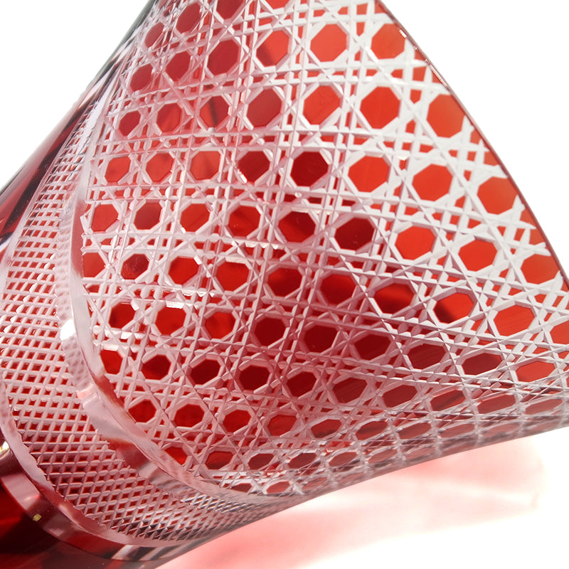"江戸切子” Edokiriko Gorgeous Brilliance Rock Glass S-4