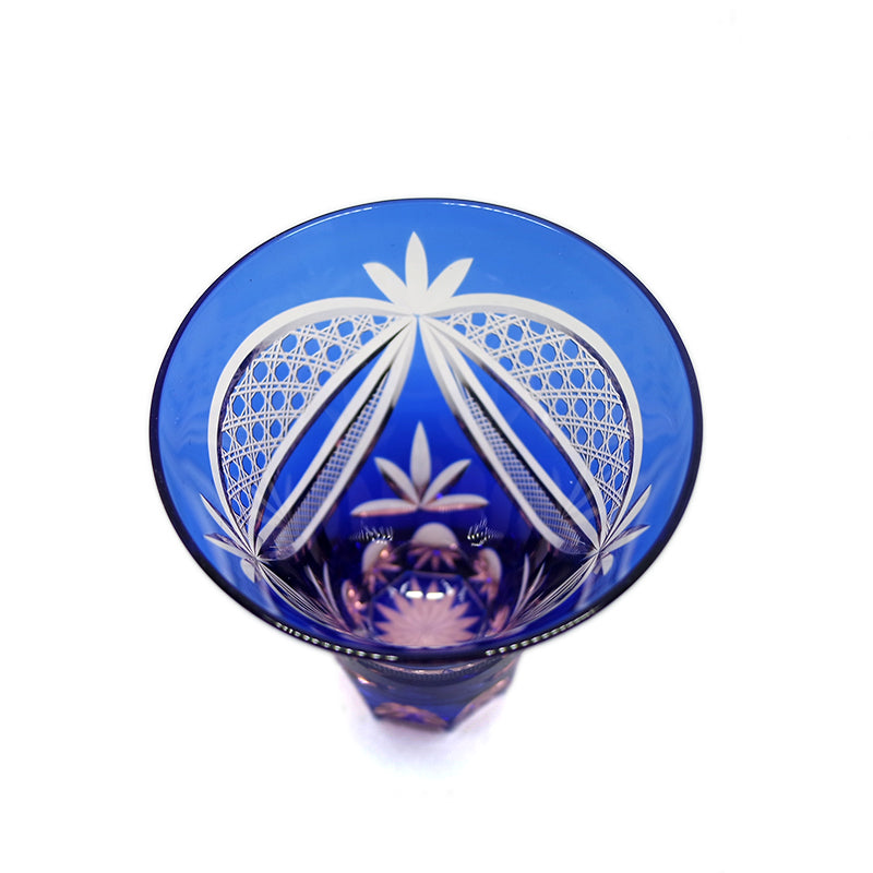"江戸切子” Edokiriko Gorgeous Brilliance Rock Glass S-4
