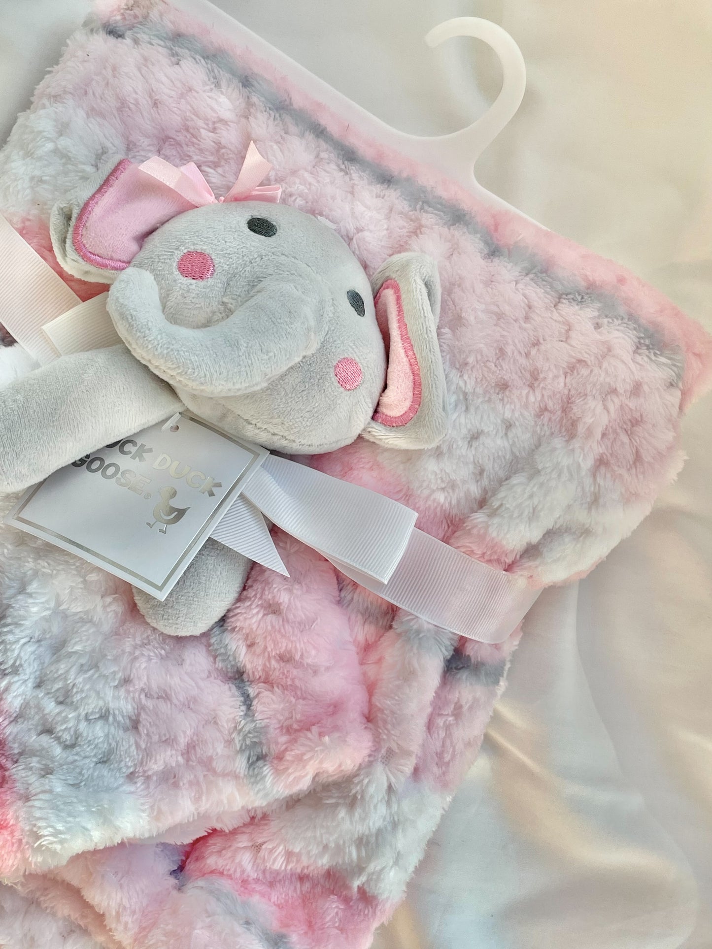 Children elephant doll kids baby blankets lovely sleepy pink