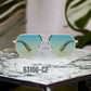 63100-C2 Stylish Sunglasses with colored Wood/Bamboo Frame UV400 Lens fit all weather