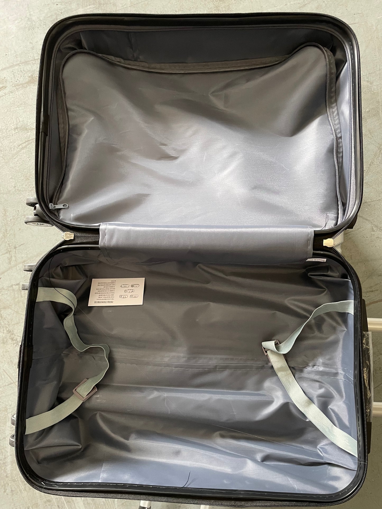 Suitcase valuable 3PC set Black