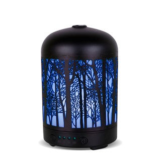 Aromatherapy Essential Oil  Diffuser, Metal Cover Oil Diffuser 7 ColorsAroma Diffuser forest PR-114