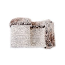 2in White Faux Fur Trim