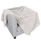 Knit Throw Blanket for Couch Chairs Bed Beach, Home Decorative Chenille Blanket, 50 x 60 Inch (White)'  BTL18157-white