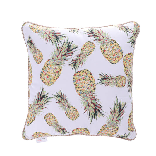 Pineapples Decorative Hawaii Summer Tropical Palm Leaves Waist Rectangle Throw Pillow Case Cotton Linen Sofa  Cushion