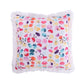 Spring Flower Throw Pillow Covers Colorful Butterfly Dragonfly Dandelion Decoration Outdoor Watercolor Cushion Home Decor for Patio Balcony Cushion