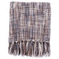 hrow Ultra Soft Warm Sleeping Cover Blanket Rug for Bedroom Sofa Office and Living Room 60"x 50", Blue&BrownBTL17094-Blue & Brown