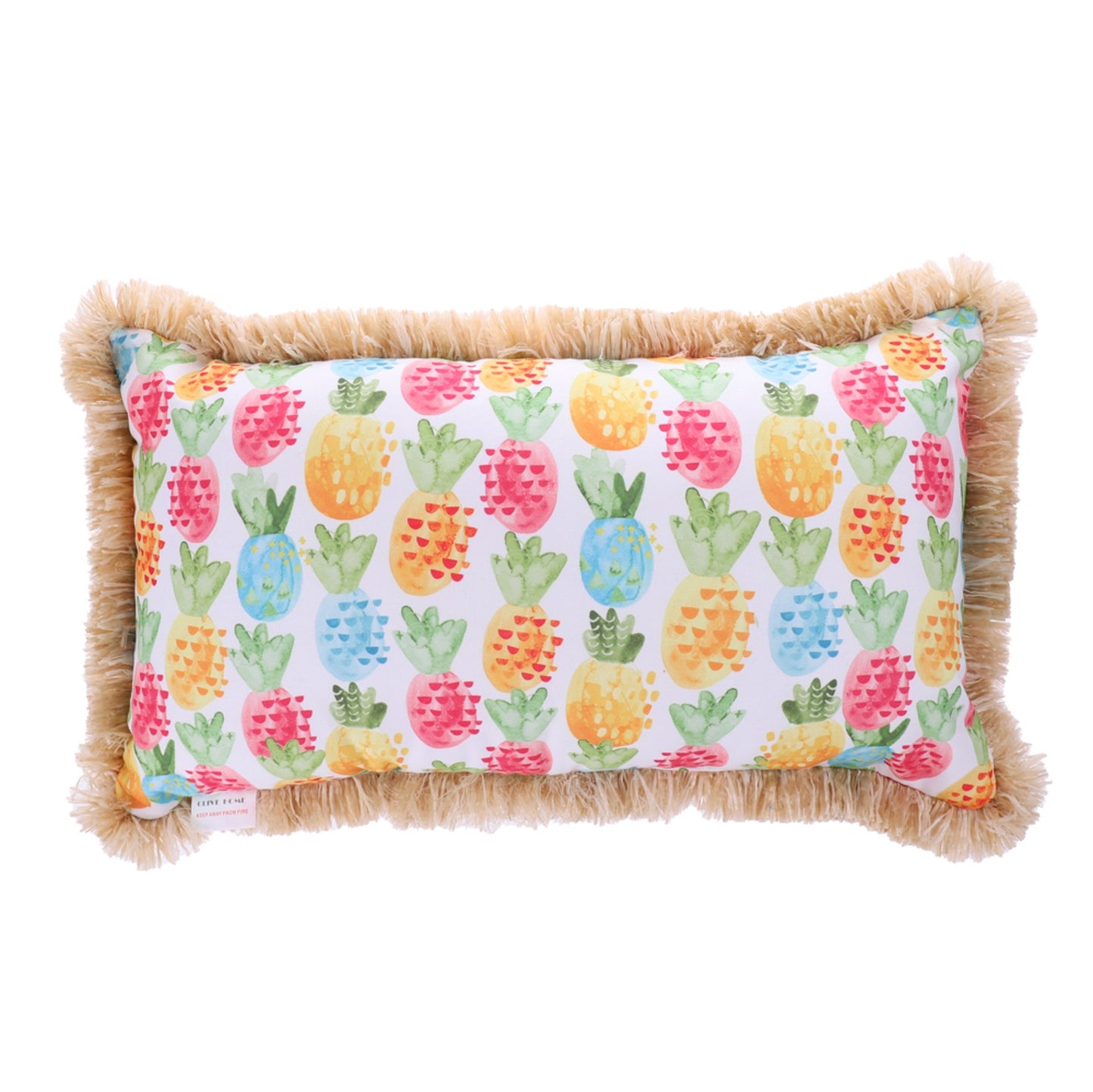 hezmax Pineapple Cushion Cover Cotton Linen Throw Pillow Case Sham Square Pillowcase For Lounge Saloon Decorations Decor Decorative