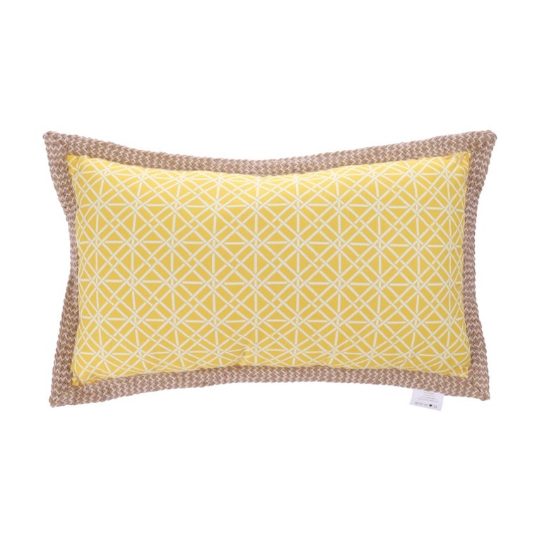 Yellow Blossom with Orange Fruits Light Green Vintage Pillow Decorative Couch Pillow Cover Linen Cushion Case Home
