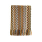 Bohemian Knit Throw Blanket with Fringe Super Soft Striped Blanket for Couch, Sofa, Bed, Chair 50" x 80" BTL15027 YELLOW/Blue