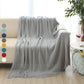 Solid Blanket Cross Woven Couch Throw Knitted with Lightweight for Bed Or Sofa Decorative BTL18131