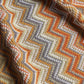 Bohemian Knit Throw Blanket with Fringe Super Soft Striped Blanket for Couch, Sofa, Bed, Chair 50" x 80" BTL15027 YELLOW/Blue