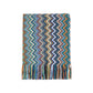 Bohemian Knit Throw Blanket with Fringe Super Soft Striped Blanket for Couch, Sofa, Bed, Chair 50" x 80" BTL15027 YELLOW/Blue