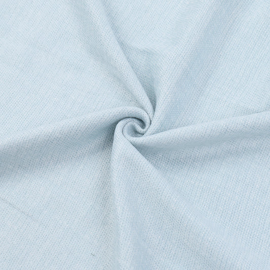 Knitted Throw Blanket Fringe Light Blue Decorative Tassel Boho Decor Woven Textured Soft Lightweight