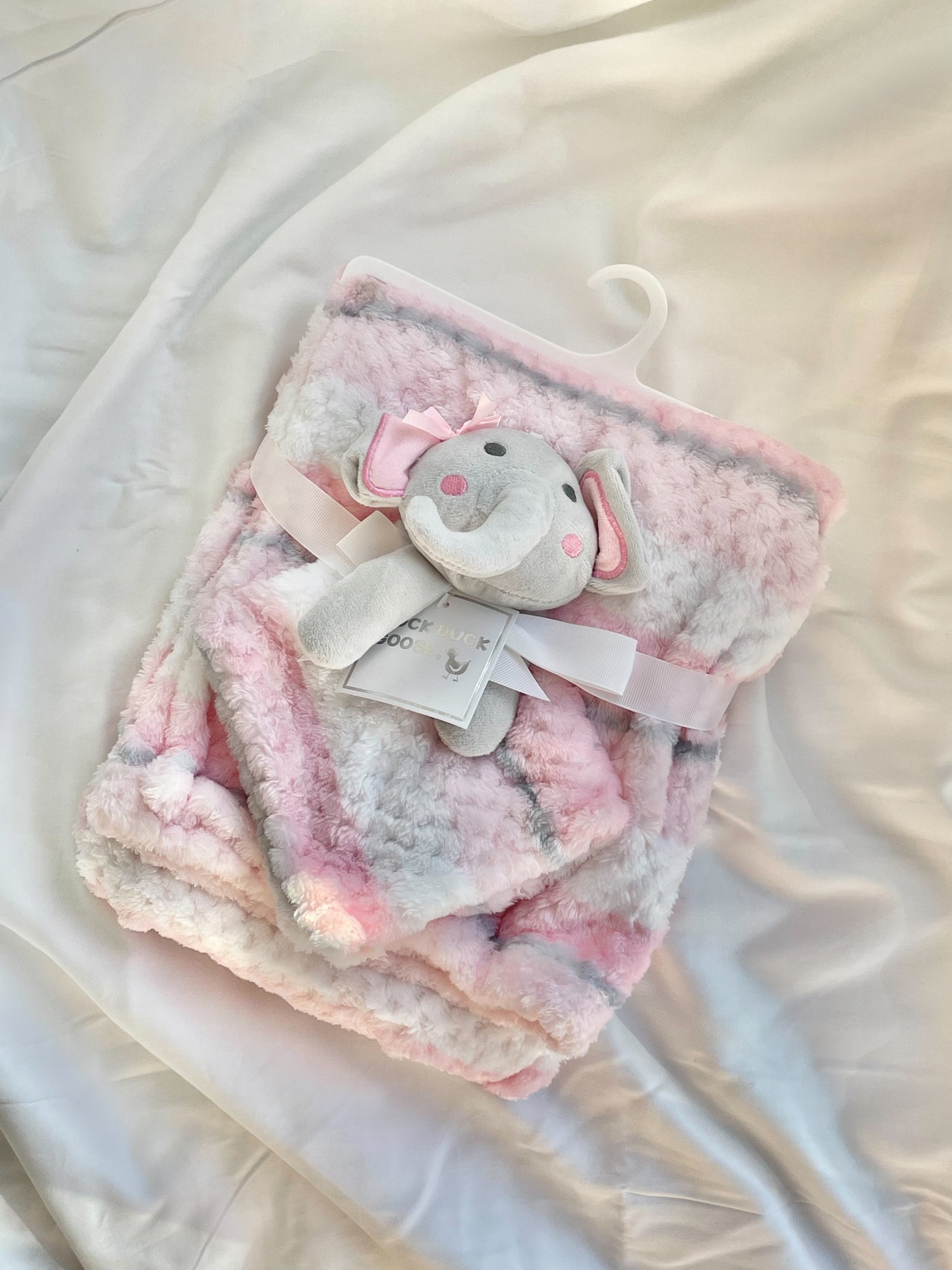 Children elephant doll kids baby blankets lovely sleepy pink