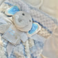 Children elephant doll kids baby blankets lovely sleepy blue