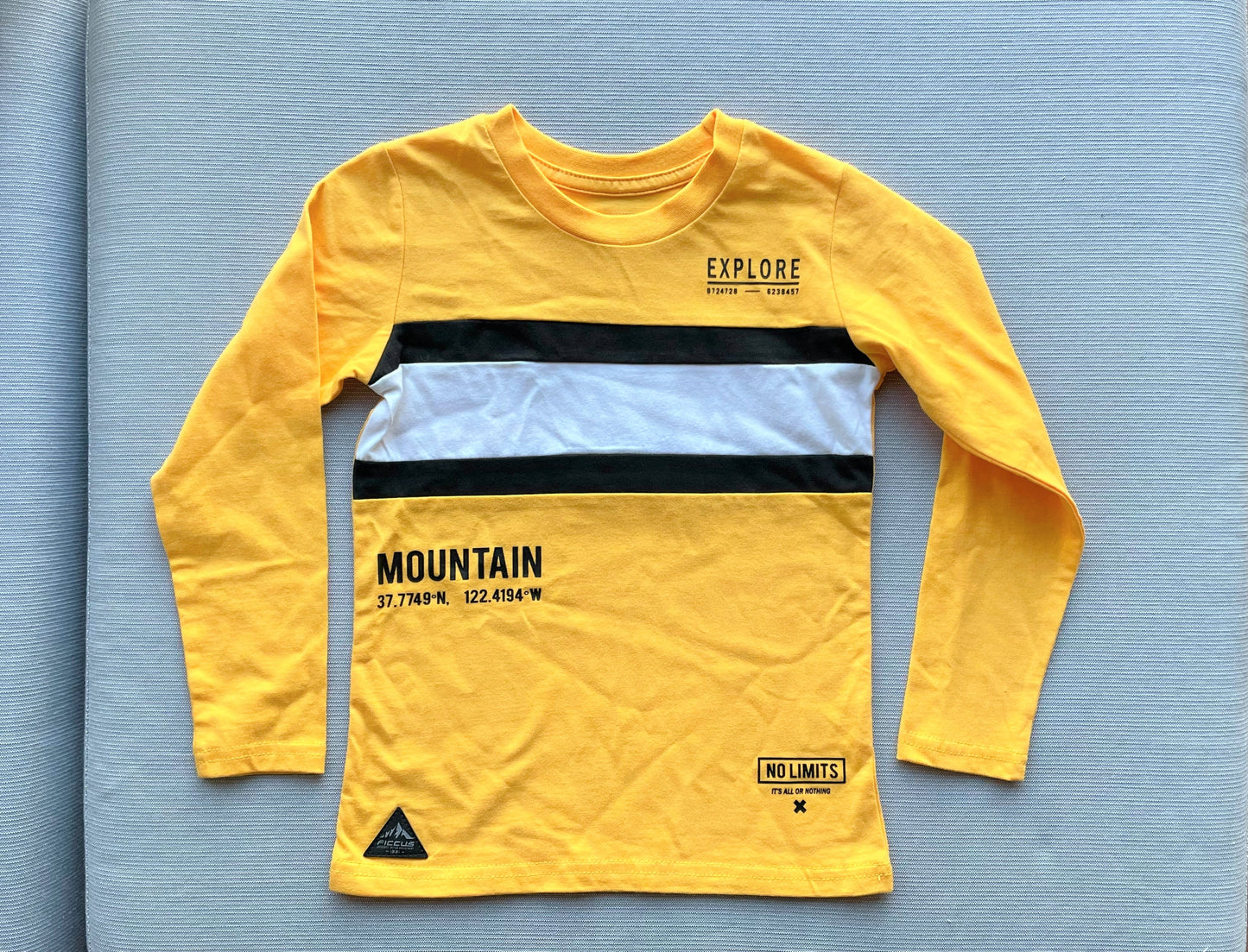 Buy 1 Get 1  Mountain Soldier Look Streak Boy And Girl Kids Ready To Wear Yellow / Green