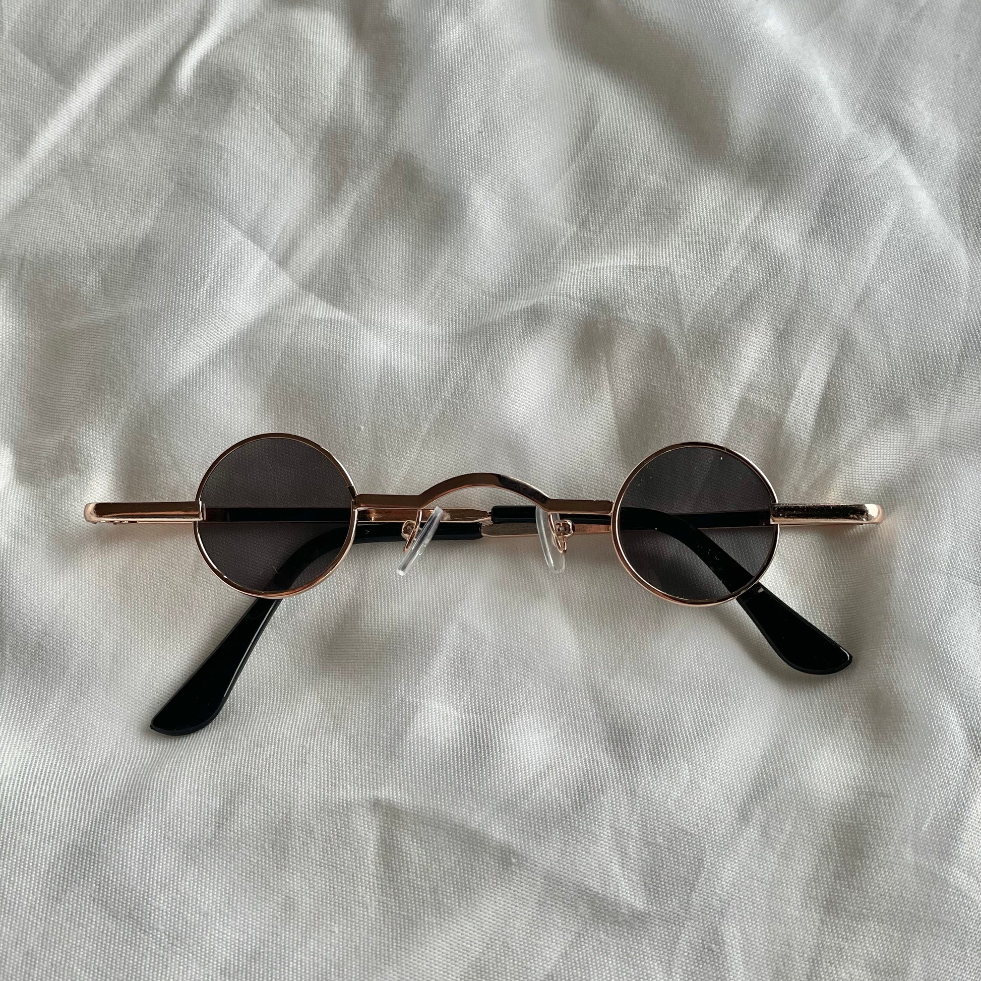 SilverPunk Round Sunglasses Prince Mirror Glasses Retro Sunglasses Men –  Three Lifetimes Online